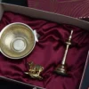 Brass Urli & Brass Vailakku Samai Brass Lamp & Kaamdenu Cow / Corporate Gift Hamper Box - Image 4