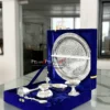 German Silver Brass Pooja Thali Set- 8"-Inch - Image 4