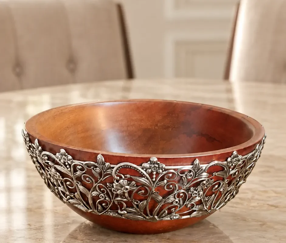 Wooden Bowls - Serving / Decorative Purpose/ 10"x10"/12"x12"-Inch