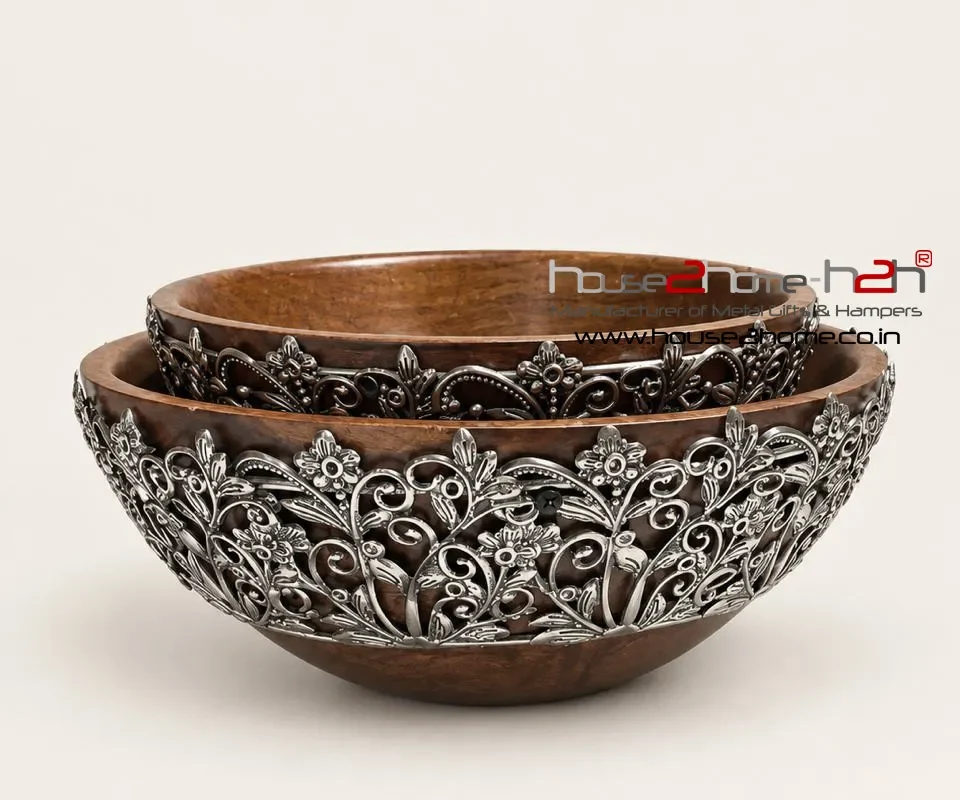 Wooden Bowls - Serving / Decorative Purpose/ 10"x10"/12"x12"-Inch